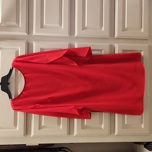 Gorgeous  Red Flutter Sleeve Dress
